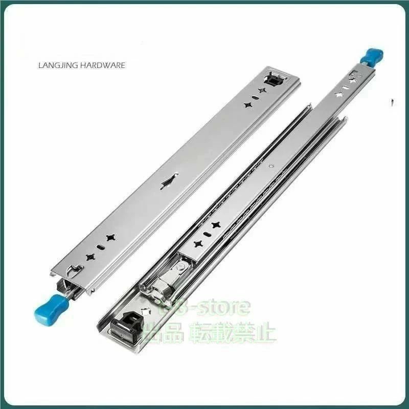 スライドレール 工業用スライドレール 250mm-1500mm 重量用引き出しスライド 伸縮式 スライドレール、ロック機能、｜Stella Style