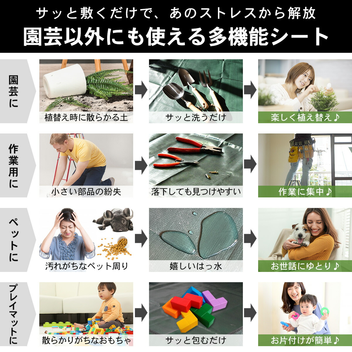 園芸シート100cm黒植え替え折り畳み植え替えシート大きめ大きいガーデニングトレーシートガーデニングシート離乳食庭仕事寄せ植えキッズ子供お食事お絵描きシートサニーシート防災軽量
