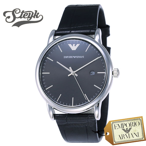 100 本物保証 10日23 59まで 店内ポイント最大46倍 Emporio Armani Ar2500 エンポリオアルマーニ 腕時計 アナログ Luigi ルイジ メンズ シルバー ブラック ビジネス 高速配送 Www Elevate In