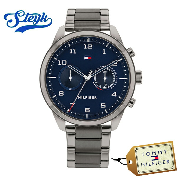 Tommy Hilfiger 1791782 トミーヒルフィガー 腕時計 アナログ メンズ ブルー シルバー カジュアル｜STEYK