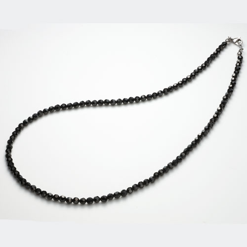 楽天市場】天然石 【NO.1】 K10 カットビーズ付 ブラックスピネル