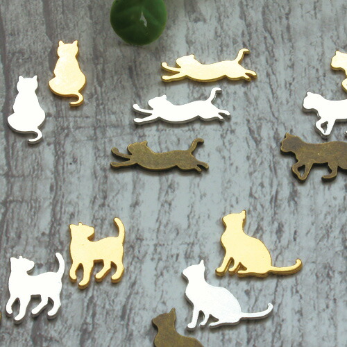 楽天市場 猫パーツ レジン封入タイプ パーツ 5個 猫 ねこ キャット ストラップファクトリー