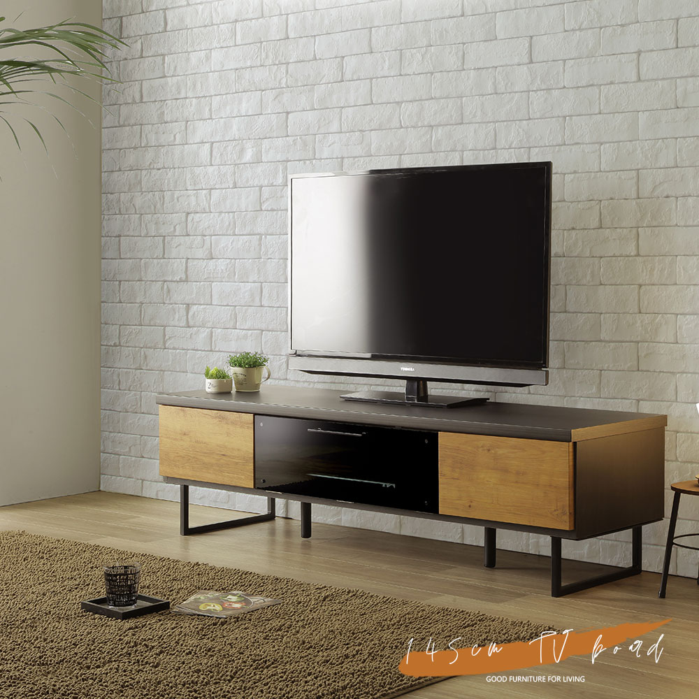 テレビボード ローボード テレビ台 収納 おしゃれ 145cm 木目 ブラウン ナチュラル リモコン リビング収納 脚付 ルンバ アイアン 仕切り シンプルモダン 大容量 北欧 国産