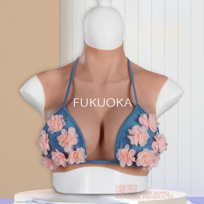 送料無料◆セール シリコンバスト 女装サロン 偽乳 着用便利 男の娘 超リアル セクシー コスプレ 人工乳房 6サイズ/3色 充填物 綿