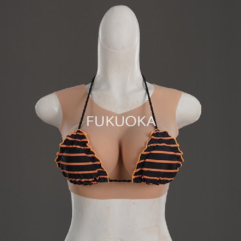 送料無料◆セール シリコンバスト 女装サロン 偽乳 着用便利 男の娘 超リアル セクシー コスプレ 人工乳房 4サイズ/3色 充填物 綿