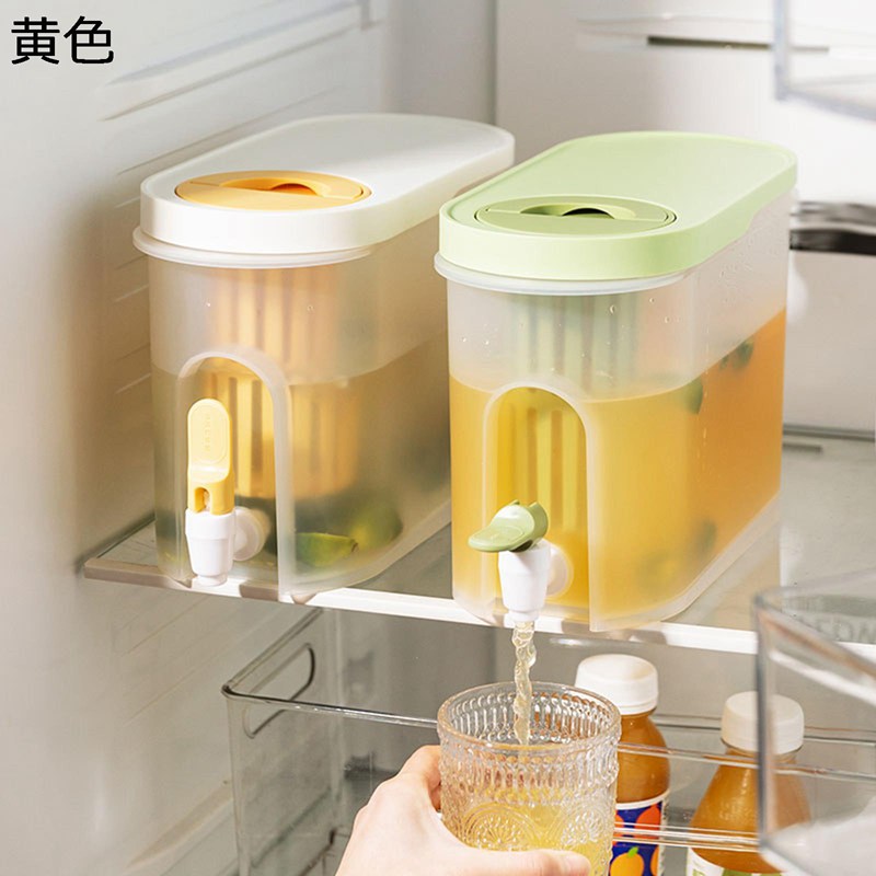 ドリンクサーバー 冷蔵庫ポット 麦茶ポット 冷水筒 大容量 貯蔵タンク スリム 茶こし付きピッチャー 蛇口付 熱湯可 省スペース 飲料ディスペンサー お茶 ビール レモネード 保存容器 使いやすい クラブ 卓上