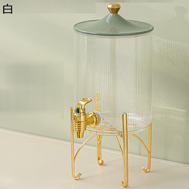 ドリンクサーヴァー ウォータージャグ 冷水筒 3.5L 大静電容量 瑠璃ポット 取っておく貯蔵タンク ドリンク水さし 水道の栓付き添い人 残量突き止める可 割れにくい 茶の葉ポット 水ものディスペンサー 花茶 紅茶の葉 保護すること入れもの 飲食店