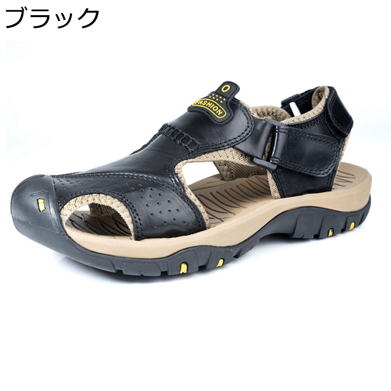 夏用 スポーツ トレンド つま先保護 サンダル ノンスリップ 防水 スポーツ 登山 水陸両用