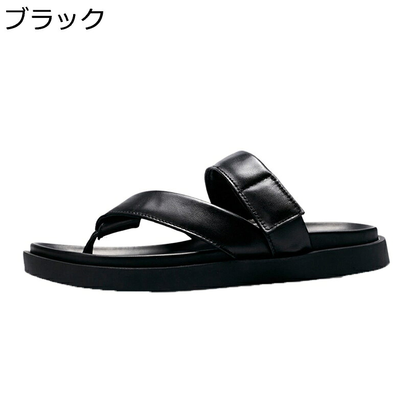 メンズ ビーチサンダル 鼻緒 ビーサン 本革 牛革 トングサンダル アウトドア オフィススリッパ 夏用 室内/室外履き 縮まない 涼しい やわらか スポーツ 歩きやすい 履き心地 屈曲 おしゃれ 紳士用 プール