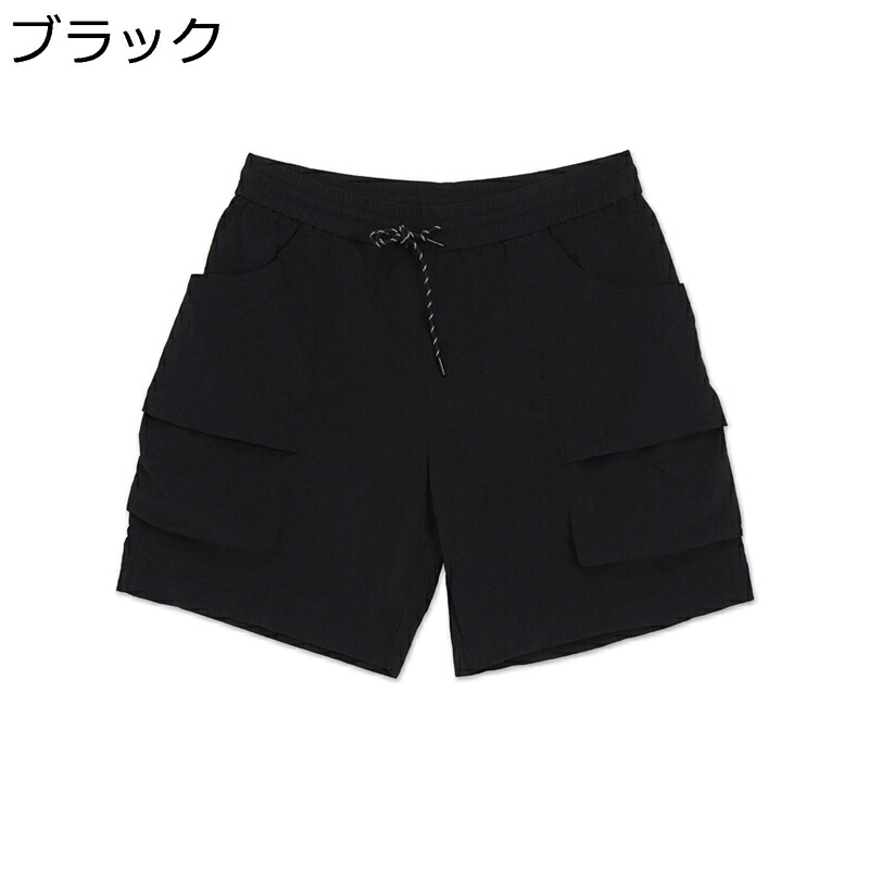 カーゴショーツ 5分丈 ドライ ショートパンツ メンズ 速乾性 カジュアル ハーフ ワイド 無地 UVカット 男女兼用 ランニング 半ズボン マルチポケット アウトドア 通気 薄手 機能性 登山 おしゃれ