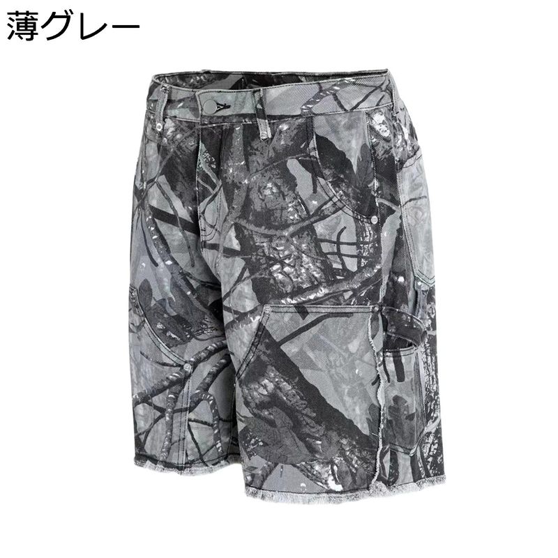 綿100 ミリタリーショーツ 5分丈 カーゴパンツ メンズ マルチポケット 夏 ストレート ワイド 迷彩柄 ショットパンツ おしゃれ アウトドア カジュアル 短パン 発汗性 蒸れにくい デイリーユース 通気