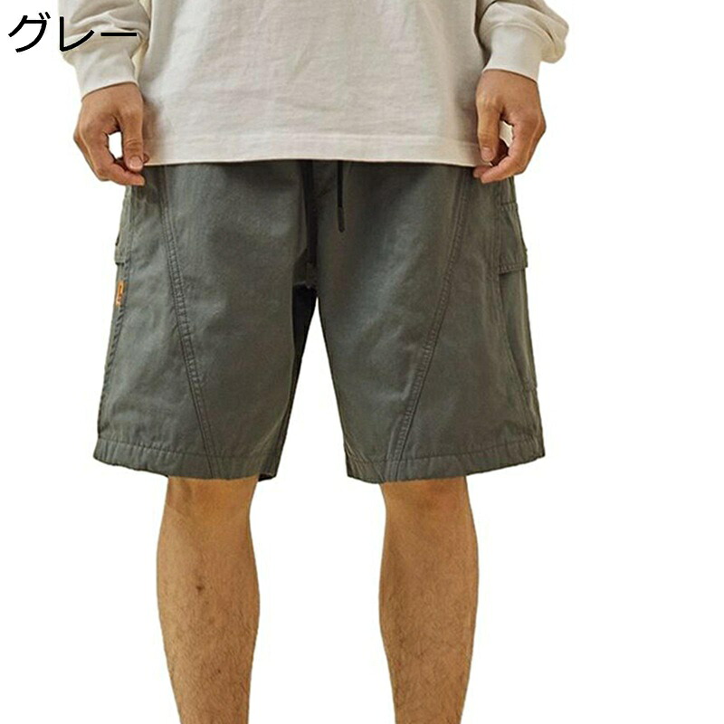 夏 冷感ショーツ メンズ カーゴショーツ ドライ ショートパンツ ゴルフ 短パン ハーフパンツ スポーツ ハイキング ワークアウト ショートマルチポケット付き アウトドア 接触冷感 放熱性 通気