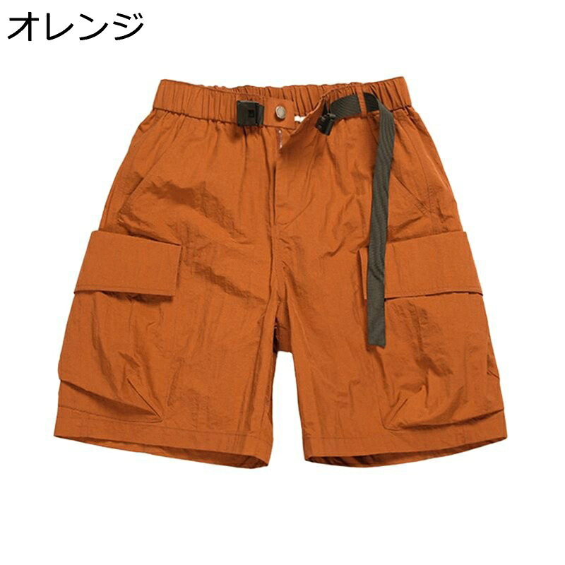 カーゴショーツ アウトドア 速乾性 メンズ ハーフパンツ ショートパンツ ワイドショーツ 短パン 涼しい ひんやり 通気 ドライ 半ズボン ミリタリー系 マルチポケット おしゃれ ストリート ヒップホップ
