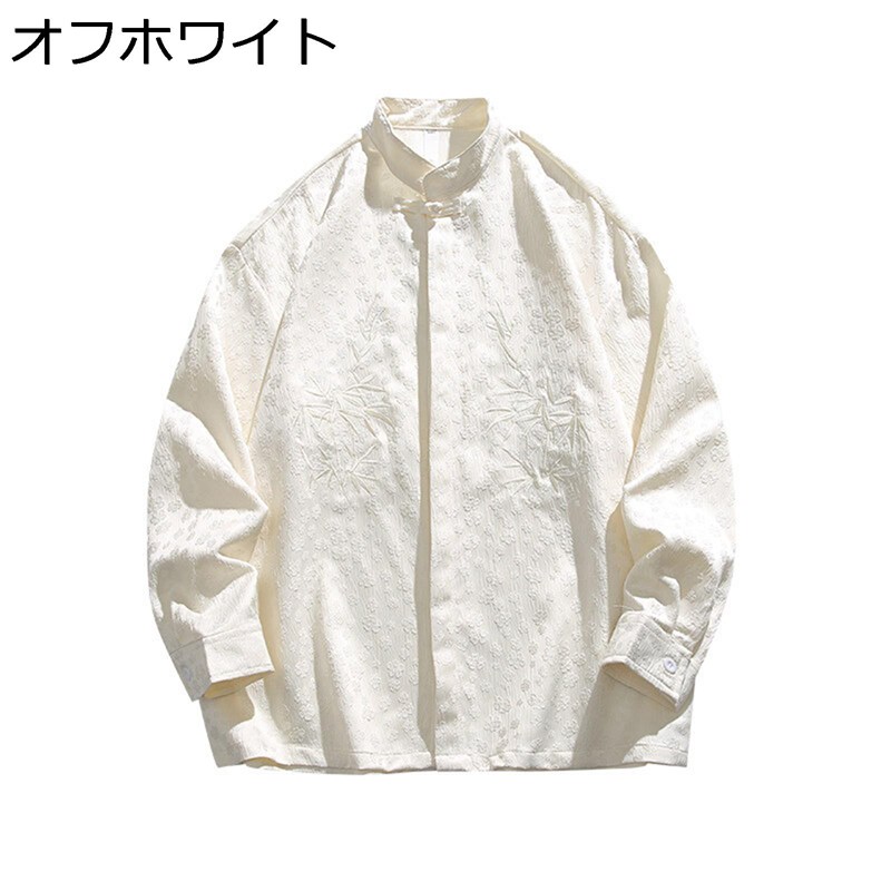 チャイナ服 ジャケット 唐装 メンズ 長袖 春秋 中華風 ボタニカルモチーフ 刺繍 カジュアル ファッション 前開き トップス 体型カバー ハンサム オールシーズン ビジネス デイリー お出掛け 普段着