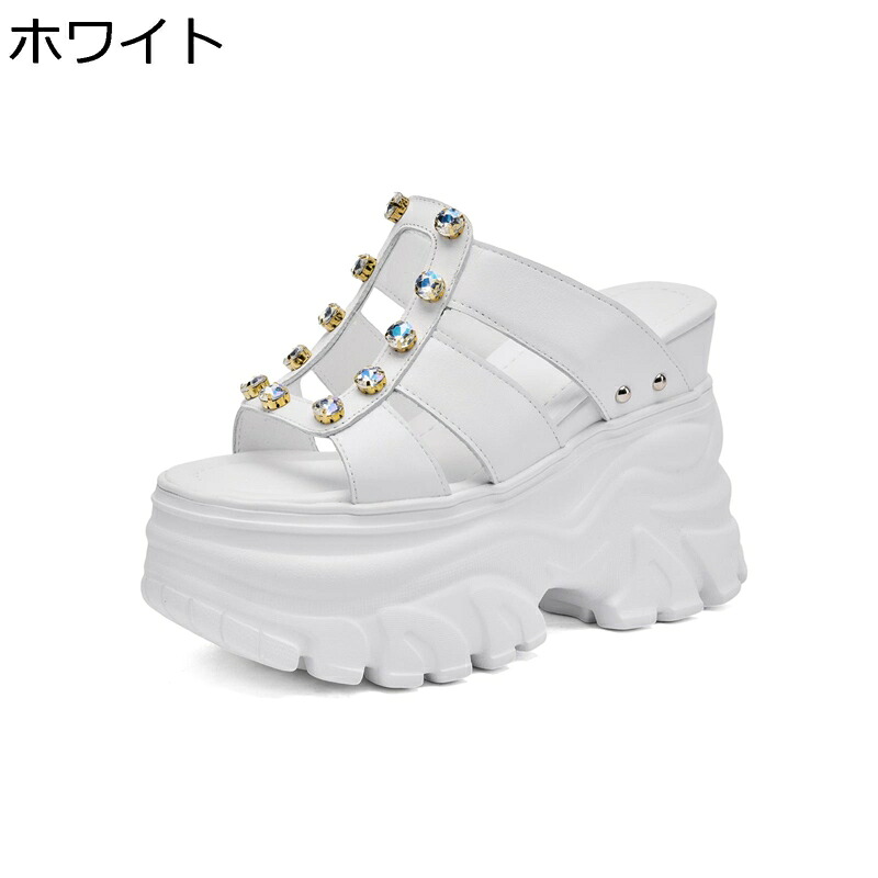 リラックスサンダル サンダル レディース 厚底 軽い 歩きやすい 美脚 スリッパ 本革 ストレッチ オープントゥ 静音 身長アップ ビーチ ウォーキング ファッション カジュアル 夏 12cm