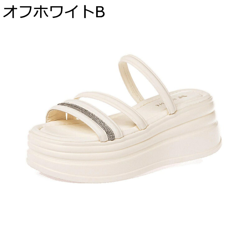 リラックスサンダル レディース サンダル 軽い 歩きやすい 美脚 厚底 オフィス スリッパ ストレッチ オープントゥ 静音 身長アップ 外履き 旅行 休暇 海辺 御洒落 シンプル 夏 耐久性