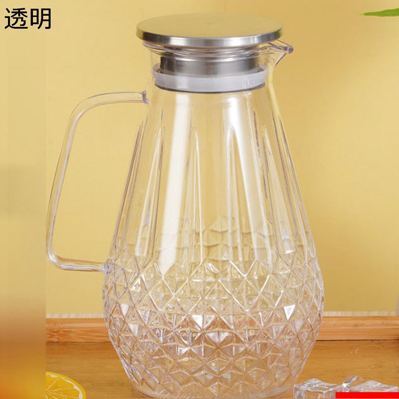 冷蔵庫ポット 麦茶ポット 冷水筒 ピッチャー 2L 大容量 2wayフィルター 広口デザイン 洗いやすい ドリンクボトル 残量確認可 クリア 軽量 麦茶 アイスティー 家庭用 ウォーターケトル 保存容器