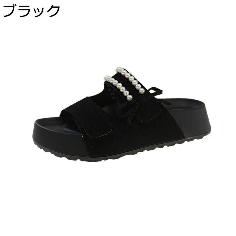 リラックスサンダル サンダル レディース 厚底 軽い 歩きやすい 美脚 ストレッチ オープントゥ 静音 身長アップ デイリー 長時間履き ビーチ ウォーキング 散歩 おしゃれ シンプル 夏