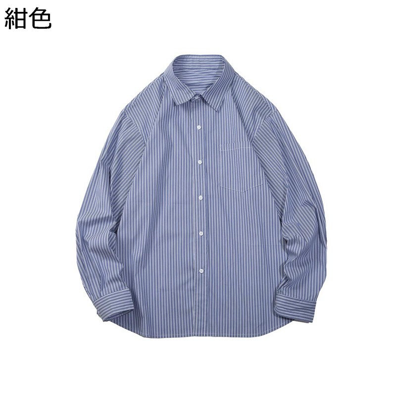 シャツ 長袖 メンズ 開襟シャツ 夏服 柔らかい ファッション 通気性 軽量 ボタンダウン ポケット付き コーディネート 耐摩耗 薄手 オールシーズン デイリー お出掛け 普段着