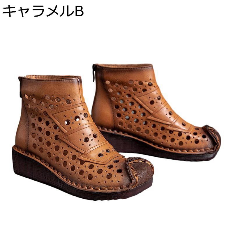 牛革 厚底サンダル レディース サンダル 軽い 歩きやすい 美脚 厚底 安定感 穴あき オープントゥ やわらか 身長アップ ビーチ ウォーキング オシャレ 散歩 シンプル 夏用 長時間履き 丈夫|FUKUOKA ストアサービス