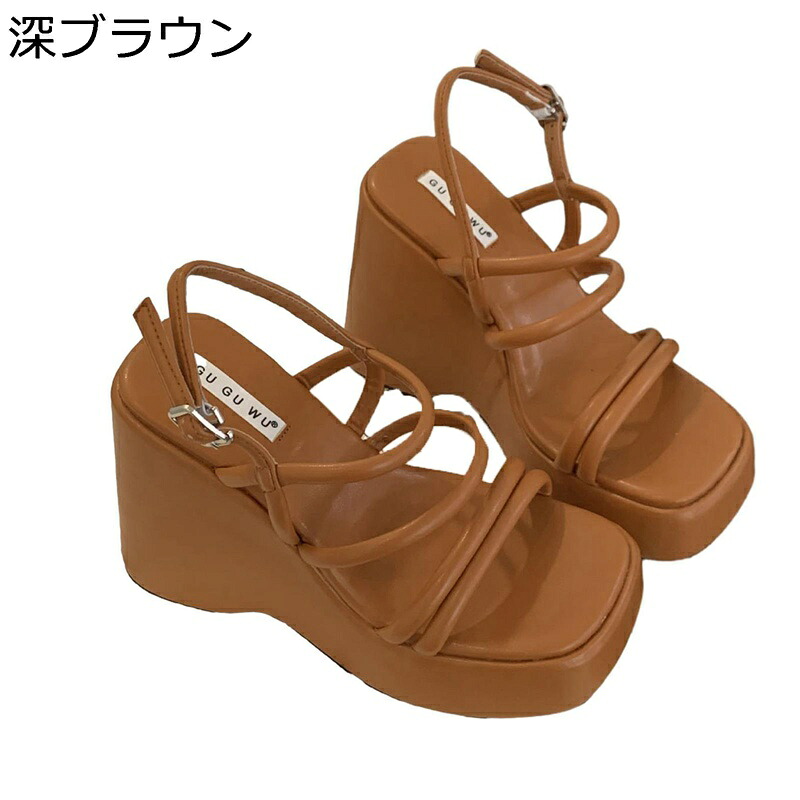レディース ストラップサンダル サンダル 安定感 洗える 本革 抗菌防臭 職場 結婚式 披露宴 パーティー ウェッジソール ラウンドトゥ 外履き 旅行 休暇 海辺 オシャレ シンプル 夏 耐久性