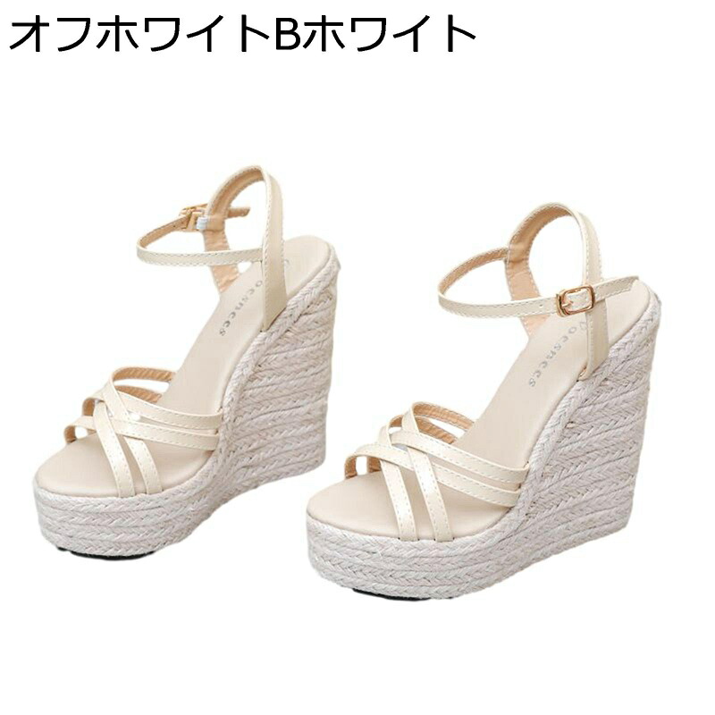 厚底サンダル ウェッジソール サンダル レディース 厚底 安定感 通気性 美脚 ストレッチ オープントゥ エレガント デイリー 抗菌防臭 身長アップ 旅行 休暇 海辺 散歩 御洒落 シンプル 夏用