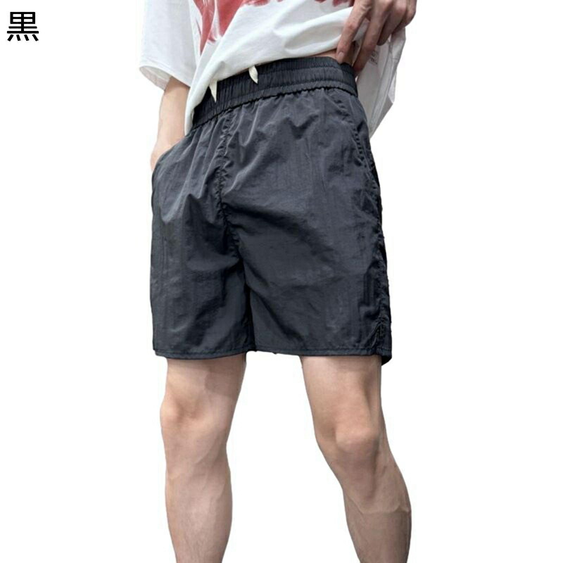 サーフパンツ メンズ カジュアルショーツ 海水パンツ 水着 通気速乾性 春夏 水陸両用 海パン ボードショーツ ビーチウェア シンプル ウエストゴム付き 半ズボン ランニング トレーニング スポーツ