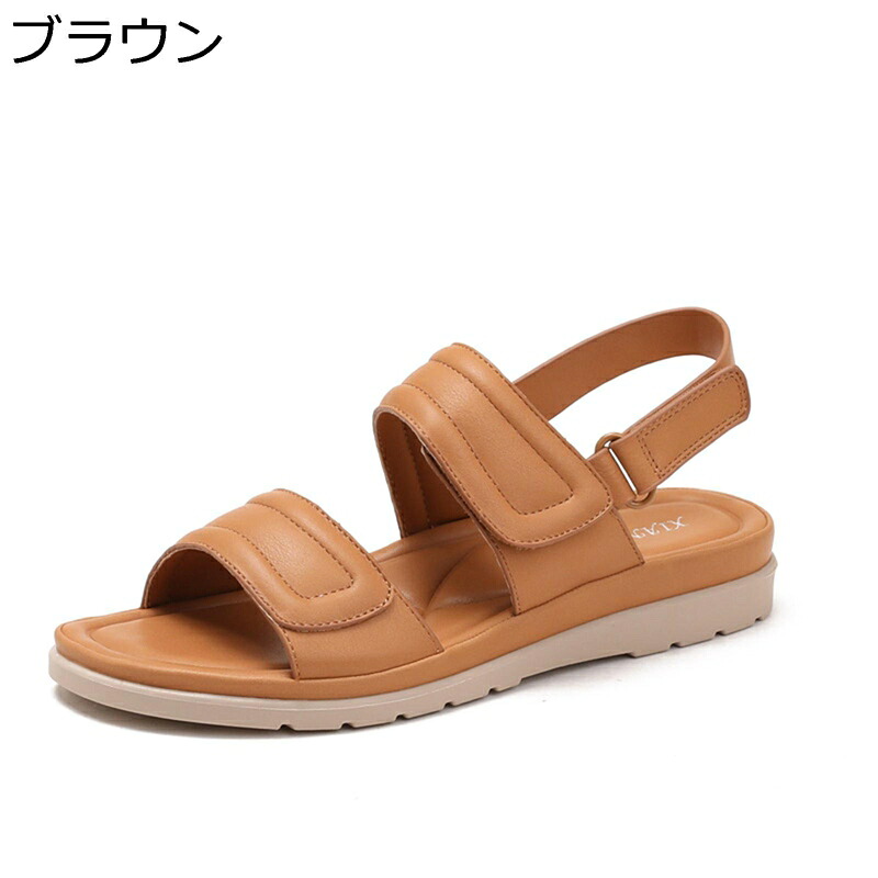 レディース ビーチサンダル アウトドア フラット コンフォート 疲れにくい 歩きやすい サマーシューズ 夏用 通気性 防滑 カジュアル オフィス ウォーキング