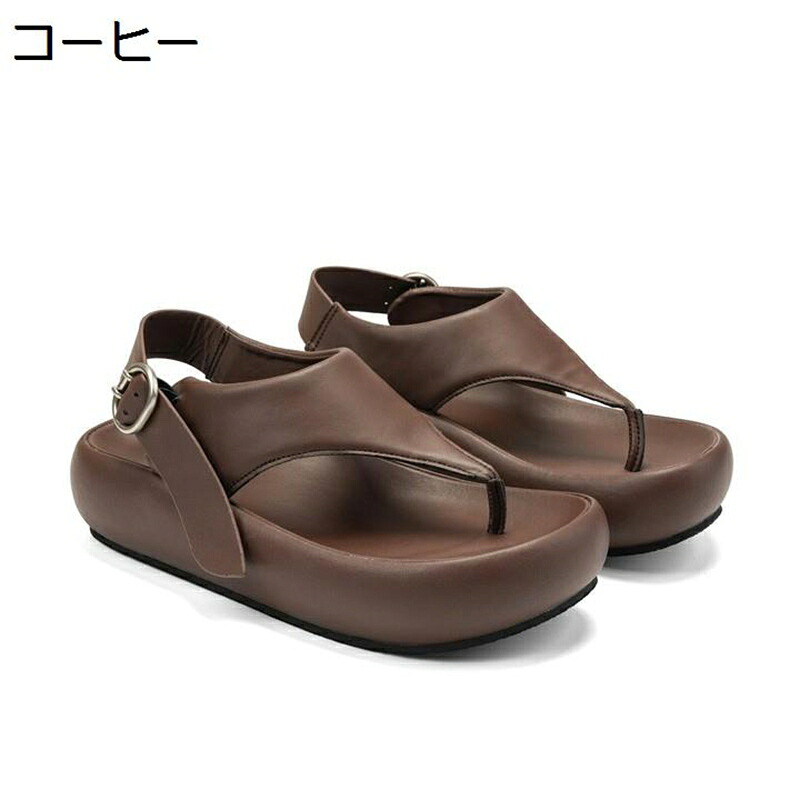 レディース トングサンダル 厚底 ビーチサンダル フラット 滑り止め 歩きやすい 疲れにくい サマーシューズ 夏用 蒸れない 婦人靴 旅行 ビーチ 通勤 アウトドア