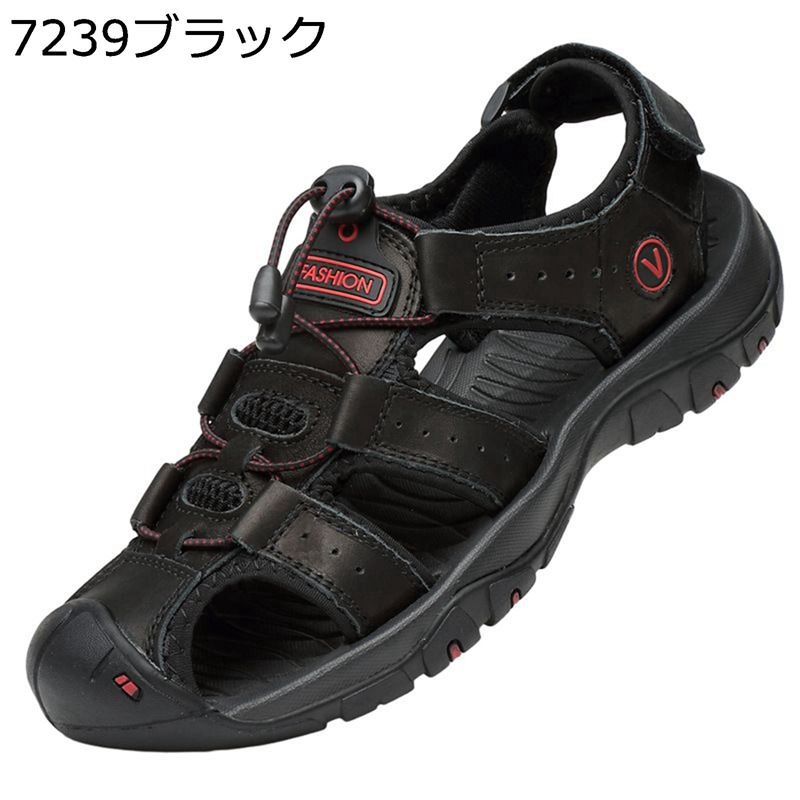 スポーツサンダル ビーサン メンズ アウトドア つま先保護 防滑 歩きやすい 履きやすい 蒸れない カジュアルシューズ ビーチ 夏 涼しい トレーニング おおきいサイズ 水陸両用
