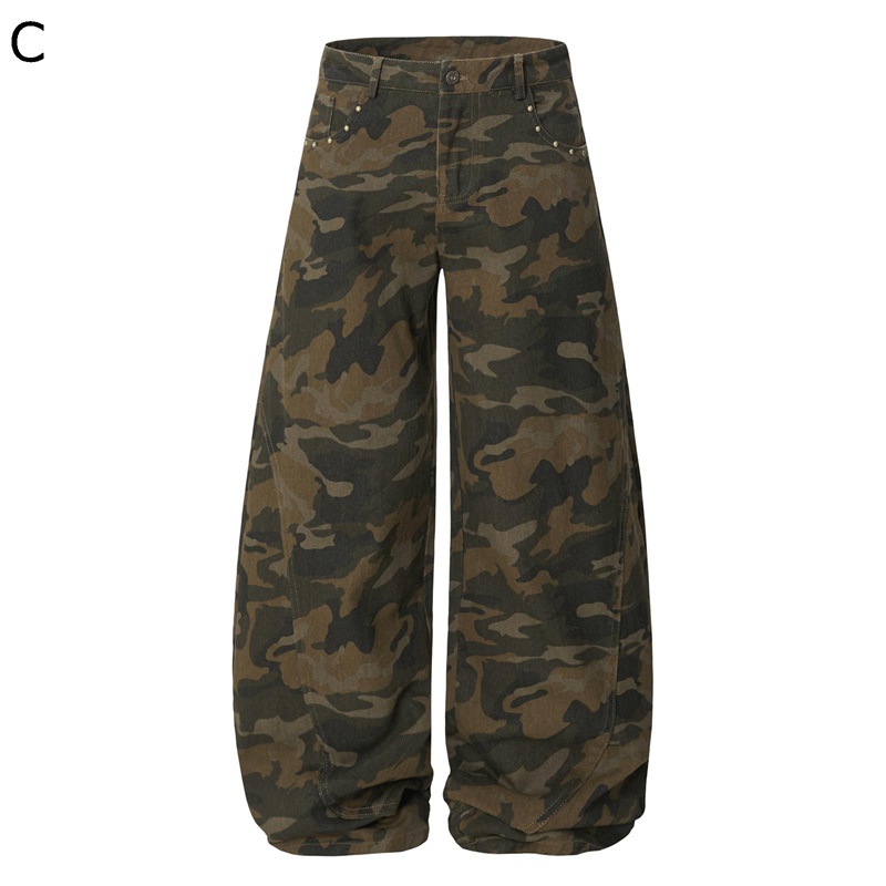 カーゴパンツ カジュアルパンツ メンズ レディース ワイドシルエット C柄 かっこいい ボトムズ ゆったり モード系 耐摩耗 着用感 機能性 お出掛け 裾広がり ファッション コーディネート｜FUKUOKA ストアサービス