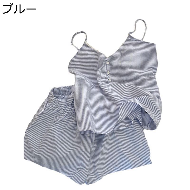 ルームウェア 夏用 パジャマ レディース 無袖 キャミソール ショーパン 上下セット 柔らかい 部屋着 寝巻き 薄手 通気性 カジュアル お出掛け ゆったり 大きいサイズ オシャレ
