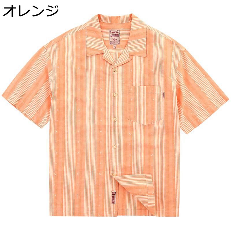 シャツジャケット メンズ 縦縞 ストライプ 開襟 コットン アロハシャツ 夏服 ストライプ ステンカラー ルーズ ポケット付き 南国 通気体型カバー カジュアル UV対策 トレンド 夏アウター 便利 通勤通学 9,240円
