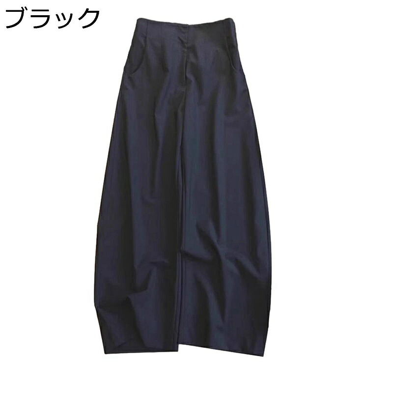 ワイドパンツ レディース スラックス ハイウェスト 無地 ロングパンツ ゆったり 涼しい 綿 フレアパンツ ボトムス マキシ 脚長 大きいサイズ 薄い 普段着 オフィス 通勤通学 夏秋
