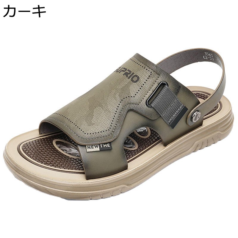 ビーチサンダル メンズ 2way スリッパ レザー ドライビングシューズ ファッション 春 夏 sandals men オフィススリッパ スポーツ 軽量 走れる 滑らない 耐衝撃 蒸れない 通気性 脱ぎ履き かっこいい