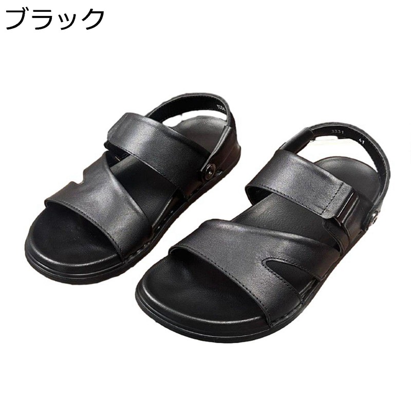 サンダル メンズ 2way 家庭用スリッパ なめし革 １番ウッドサンダル 春 夏 事務所さんだる 運動競技 軽さ 通気 ノン横すべり 歩き分かりやすい 脱ぎ履き 心地好い 分かりやすい 日常履き シューズ 成人男性用 社内履き 水陸両用 靴-コンフォートサンダル-サンダル