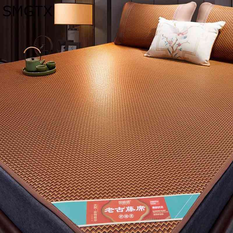 敷きパッド 暑さ対策 籐寝具 クール敷パッド クール寝具 天然籐マットレス 接触冷感 吸湿速乾 寝ござ 防ダニ加工 省エネ 冷感マット 肌に優しい お昼寝 洗える ムレ防止