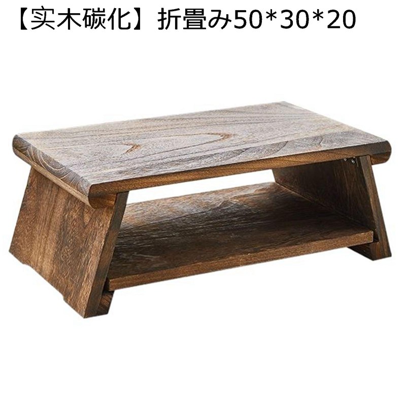 折りたたみ ローテーブル お盆用供物台 仏壇の前 2段 センターテーブル 桐材 組立簡単 コンパクト 収納 コーヒー 和風 北欧 テレワーク 一人暮らし 和室 窓辺 居間 15,406円