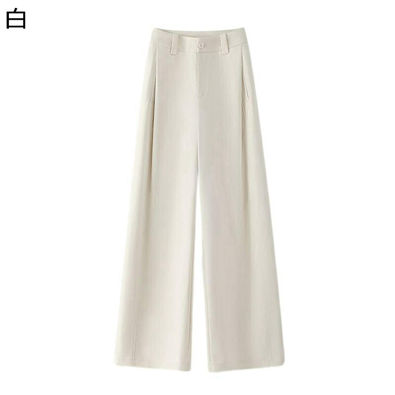 ワイドパンツ レディース スーツパンツ ルーズシルエット ロング丈 落ち感 知的 エレガント カジュアル ビジネス 純色 ボトムズ セットアップ対応 セレモニー フォーマル 服と相性が良い 6,078円