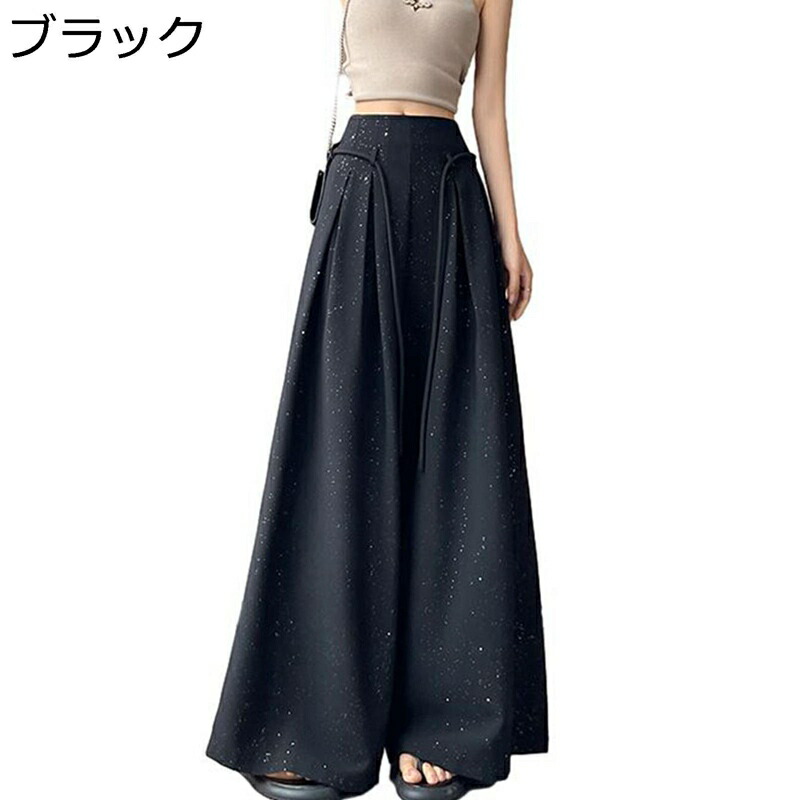 ワイドパンツ レディース スラックス タック入れ ロングパンツ ハイウェスト ゆったり 涼しい 綿 イージーパンツ ボトムス 脚長 着痩せ お腹スッキリ 薄い リラックス 旅行 トラベル 夏秋
