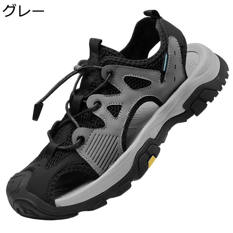 サンダル メンズ ストラップ ビーチサンダル メッシュ コンフォート 走れる 吸汗 蒸れない 滑りにくい 水陸両用 四節適用 ウォーターシューズ トレッキング オシャレ 彼氏 青年 ビーチ 会社用 室外履き 6,281円