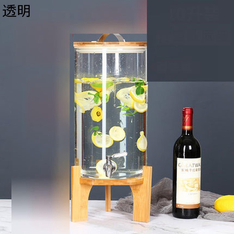 麦茶ポット リッター 冷水筒 電気冷蔵庫ポット 瑠璃 お水水さし 熱湯可 広口ひな型 耐熱 耐冷 澄み切った 大静電容量 蓋付き添い人 麦茶 花茶 水さし ドリンク貯蔵タンク ジャグ 身寄り用 卓上