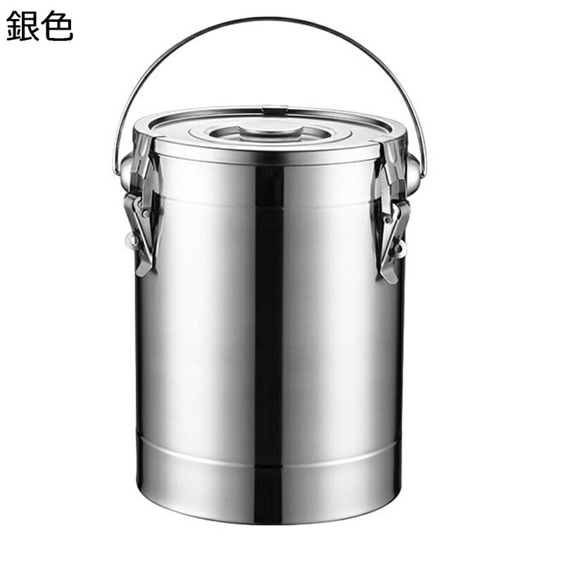 ウォータージャグ ステンレス ミルクティーバケツ 保温・保冷 広口大容量容器 アウトドア用ジャグ 豆乳バケツ 牛乳バケツ 食品バケツ ホット・コールド二重絶縁 防災用品 オフィス ホテル向け