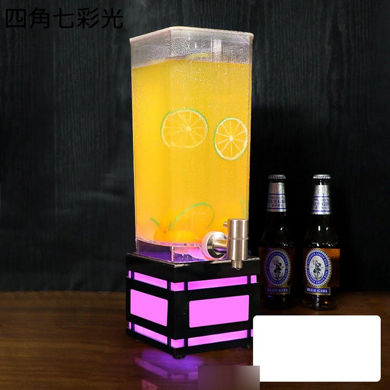 冷蔵庫ポット ドリンクピッチャー ビールサーバー ビアサーバー ドリンクサーバー ワインディスペンサー 蛇口付き LEDライト 大容量 水入れ容器 ウォータータンク BBQ 飲食店 お店用 卓上 家庭用 業務用|FUKUOKA ストアサービス