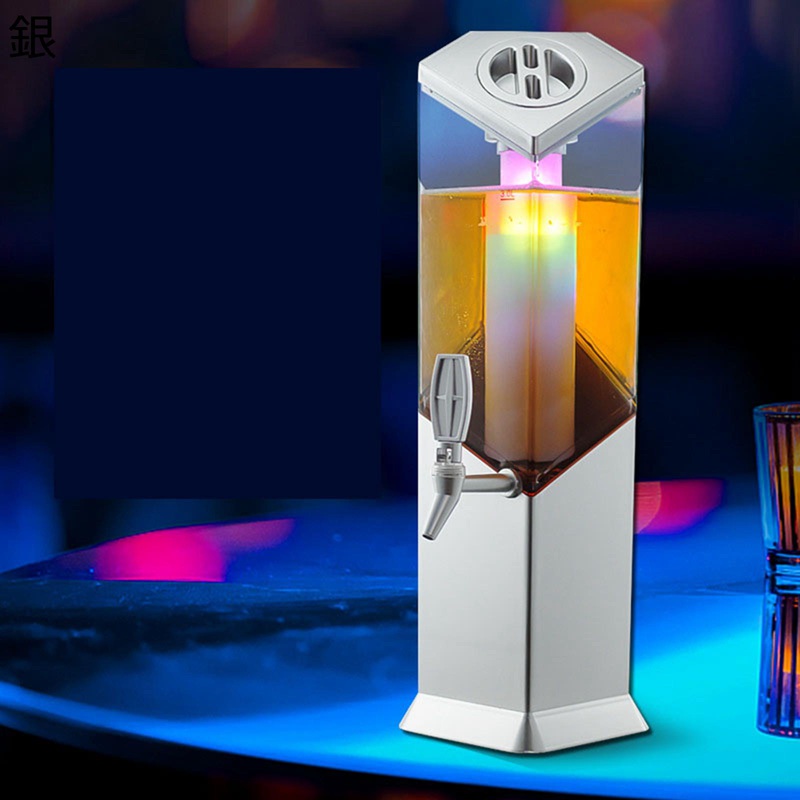 ビールサーバー 酒ディスペンサー ウォータータンク 蛇口付き アイスチューブ付き 3L 大容量 生ビールサーバー ドリンクサーバー 洗いやすい 梅酒 果実酒 ウイスキー 飲料 BBQ バー 飲食店 卓上 家庭用 業務用|FUKUOKA ストアサービス