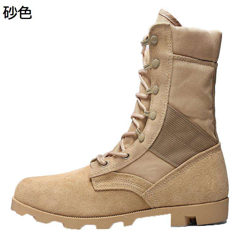 ミリタリーブーツ 軍靴 乾荒原靴 メンズ タクティカルブーツ 帆布 御機嫌取りすてる 編み上げ なめし革 武装戦闘 耐久性 雨合羽 通気 swat 一種独特軍事部隊 飾り気のない生き残ること 馬鹿でかい大いさ 山歩き 日月
