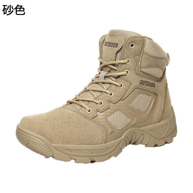 ミリタリーブーツ 砂漠靴 登山 メンズ タクティカルブーツ サイドジップ ミドルカット 編み上げ 革靴 コンバット 防水 幅広 高耐久 swat風 米軍レプリカ ライダース 大きいサイズ バイク ワーク 夏秋