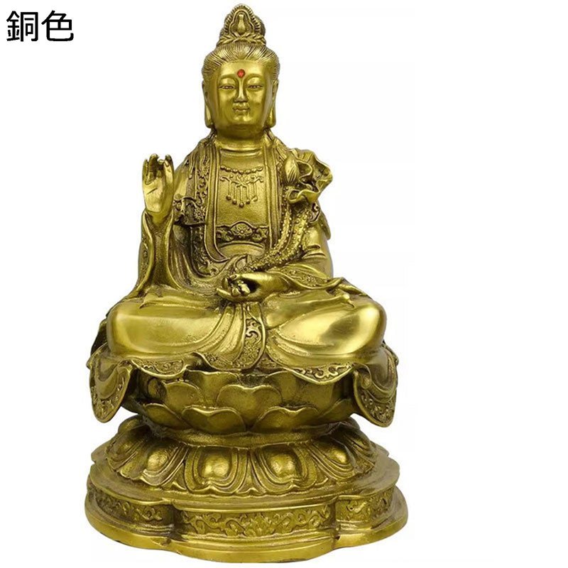 大?至菩薩 仏像 大?至菩薩座像 風水科目 金管楽器製 縁起物 厄除け 魔除け オブジェ 開運グッズ 仕合わせ 御役目運 修学運 意地悪さ除け 飾りつけ 祈とう 部屋の入り口 開店祝賀会 書室 畏まり リビング御部屋