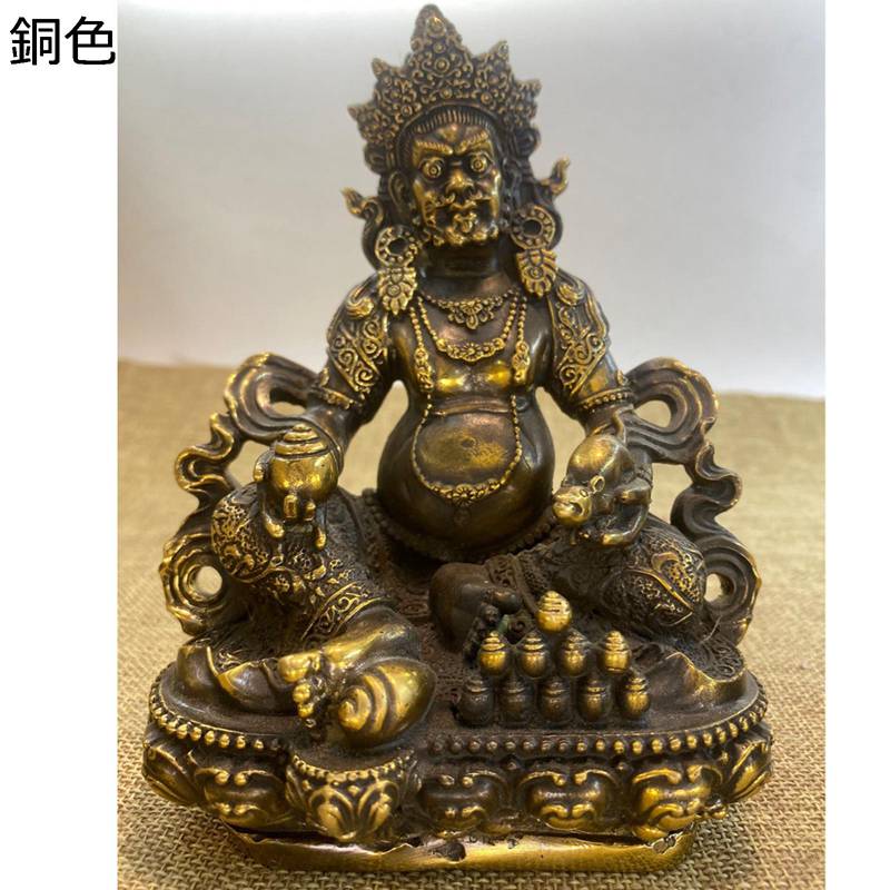 前掛け 黄財神 西蔵伝 仏像 飾りつけ 金管楽器製 風水グッズ 金運引きあげる お引き立て華めく祈とう 仕合わせ 財運 手当て 意地悪さ除け 富と仕合わせ 縁起物 風水個条 差し上げ物 開店祝賀会 敬老の日 介護ホーム リビングお部屋