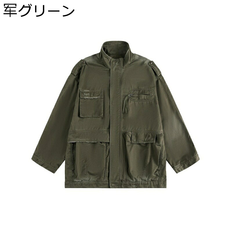 トレンチコート メンズ モッズコート ミリタリー ミドル丈 ゆったり 立ち襟 男女兼用 スプリングコート 春服 マルチポケット 着痩せ 撥水加工 シンプル 春秋 通学 旅行 カジュアル アウター